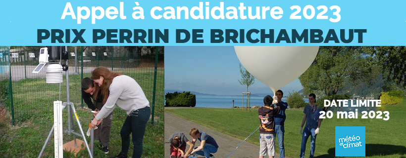 Appel à candidature Météo et climat « Prix Perrin de Brichambaut 2023 »